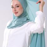 حجاب ذكي ازرق سماوي