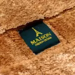 square velvet light brown carpet