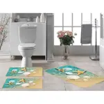 Blue Steps Digital Bathroom Set Non Slip 3Pieces