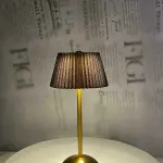 NOIR Pleated Brass Lam