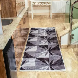 Obsidian Velvet floor rug