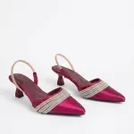 Elegant Sparkle Slingbacks Heel C-84