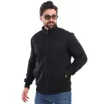 Black Biscuit Jacket with Fur Lining