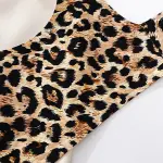 Leopard Print Wirefree Minimizer Bra Plus Size Anti-Sagging Lifting Bralette