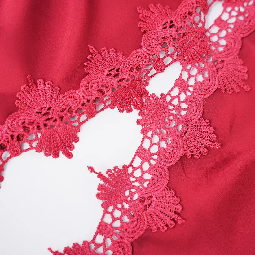 Satin Floral Lace Dress Mini Slip Nightwear