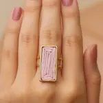 Woven Statement Ring Stainless Steel Pure RI-21