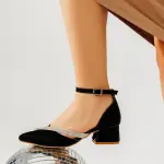 Leather Sandal With Glitter-R-702