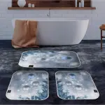 Bubbles Digital Bathroom Set Non Slip 3Pieces