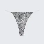 Ice Silk Seamless Low Rise Leopard Thong Panty