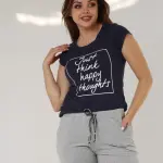 Grey Summer Pajama Set