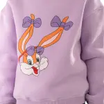Purple Sweatshirt with "Bugs bunny girl" Print 💜🐰