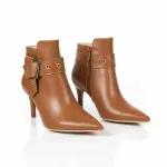 Boot Mid Heels Leather R-599