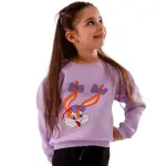 Purple Sweatshirt with "Bugs bunny girl" Print 💜🐰