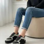 Sneaker featuring signature side stripes SN-18