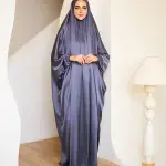 GREY SATIN MALHAFA ISDAL