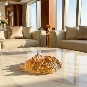 Amber Crystal Catchall Tray