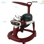 مشاية cherry baby walker بعجل سيارة ومظلة ،لون نبيتي