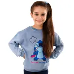 Blue Tie-Dye Sweatshirt with “Angry stitch” Print 😣💙