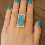 Woven Statement Ring Stainless Steel Pure RI-21