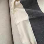 Noir Stripe Fringe couch cover