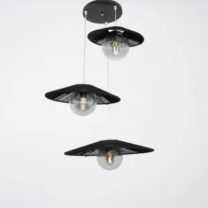 Macrame ceiling lamp-5526