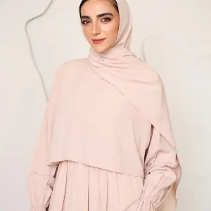 PINK ROSE CREPE DRESSY ISDAL