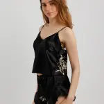 Satin pajama 2 pieces