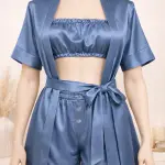 3Pcs Satin Set