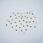 Chic Heart Pattern Two-Piece Pajama Set