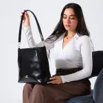 Minimal Shape Shoulder Bag-black