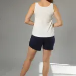 Printed Cotton Tank Top & Hot Shorts Set