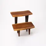 BUNDEL – Live Edge Wood Side Table 2 Piece