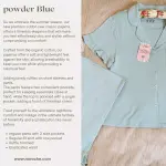 Powder Blue Ruffled Cotton Pajamas