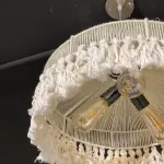 Macrame ceiling lamp-50cm