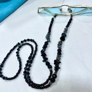 Black stone chain
