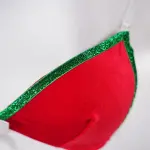 Christmas Velvet See-Through Seduction Bra Panties Miniskirt Set