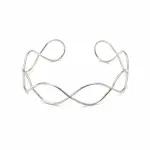 choker necklace with elegant wave design NE-22