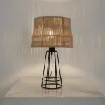 Burlap Table Lamp