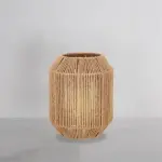 Burlap Boho Table Lamp 026