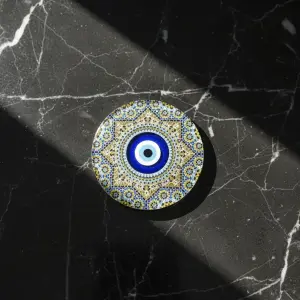 Patterned Evil Eye coaster