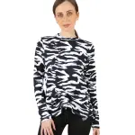 Cinchable Long-Sleeve Black T-Shirt