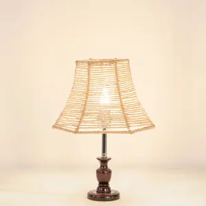 Burlap Table Lamp A109