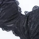 Plus Size Lace Embroidered Floral Bra
