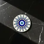 Patterned Evil Eye coaster