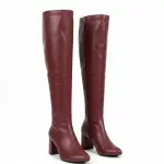 Long Boot Mid Heels Leather B-16 1 Reviews