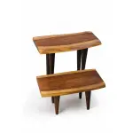 BUNDEL – Live Edge Wood Side Table 2 Piece