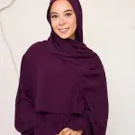 PURPLE CREPE DRESSY ISDAL