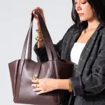 Minimal Turn Closure Bag-brown