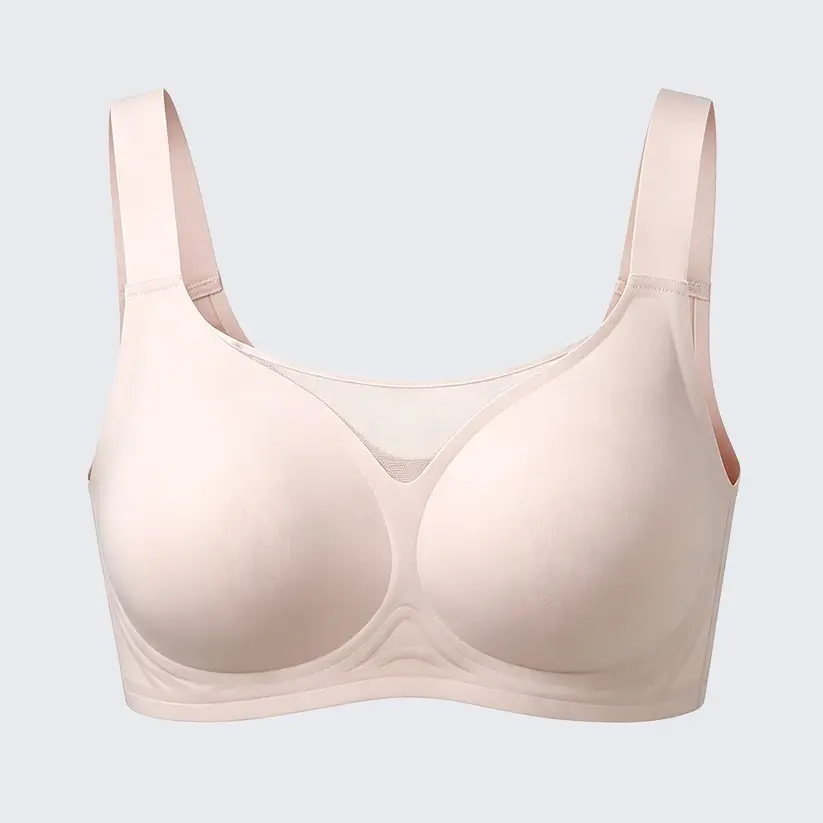 Seamless Wirefree Plus Size Bra Anti-Sagging Soft Support Sports Bralette