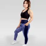 Women's Floral Purple Leggings